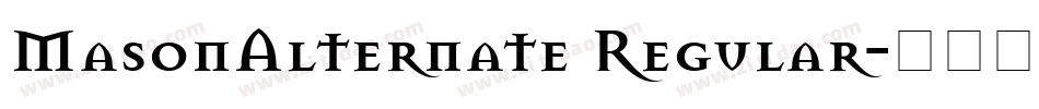 MasonAlternate Regular字体转换